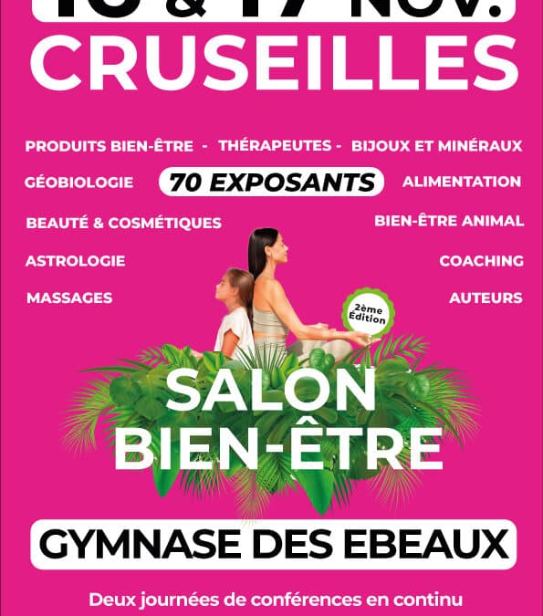 Nous serons au Salon de CRUSEILLES 16 & 17 Novembre